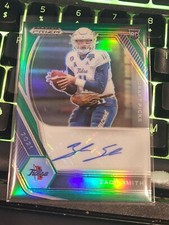 Zach Smith 2021 Rookie Auto Prizm Draft Picks Green RC Auto #DPA-ZSM.