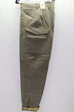 Pantalon laine gris suédois 32"Lx 31"L avec bretelles cuir cheville M083 neuf avec étiquette 1940