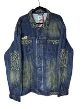 Nwt Born Fly Denim Western Boho Patchwork Jacket Sz 4xl