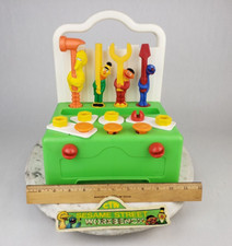 Vintage 1983 Playskool Sesame Street Workbench Tools Screwdriver Muppets Antique