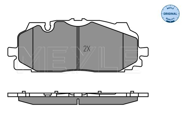 Meyle 025 258 6117 Brake Pad Set, Disc Brake For Audi VW-image