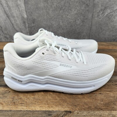 Brooks Ghost Max 2 Size 11.5 Mens Bright White Casual Walking