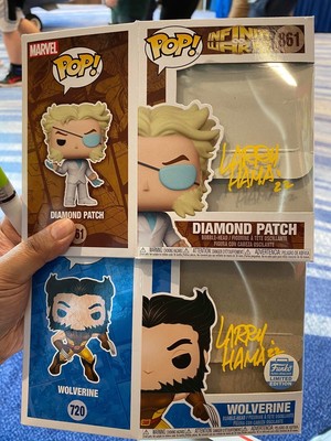 Wolverine Funko Pops Signed By Larry Hama