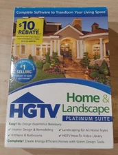 HGTV Home & Landscape Platinum Suite Version 4 for Windows XP, Vista 7 or 8 