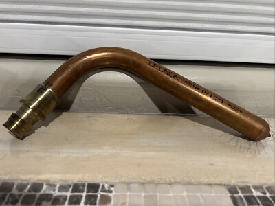 Uponor 3/4  Copper Stub Out With Brass PEX A Adapter