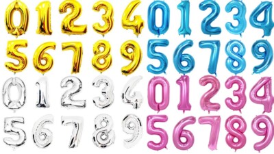 40'' Riesen Zahlenballons Luft Helium Ballon Party Wiederverwendbar 40 Zoll Folienballon