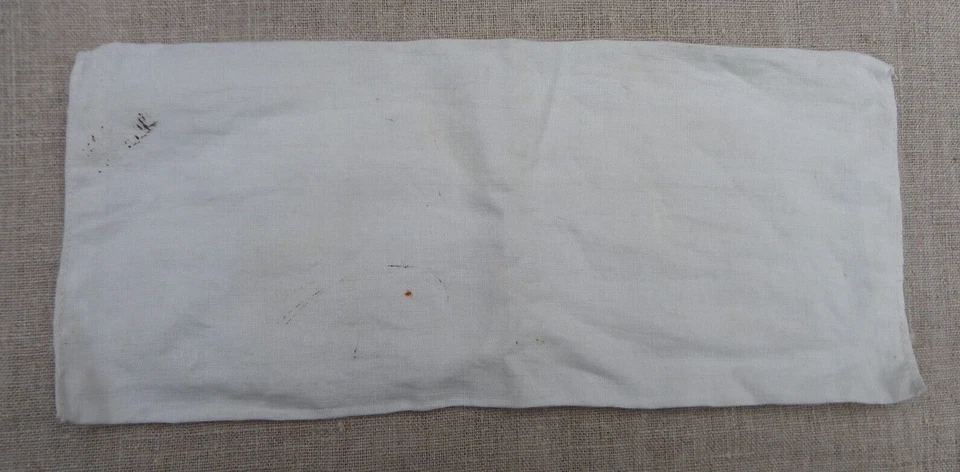 LINGE ANCIEN - RANGE SERVIETTE EN MÉTIS BLANC - BRODERIE RICHELIEU - Photo 4/4