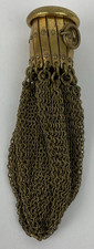 Gold Mesh Metal Coin Purse Art Deco Original Antique Handbag Evening Accessory