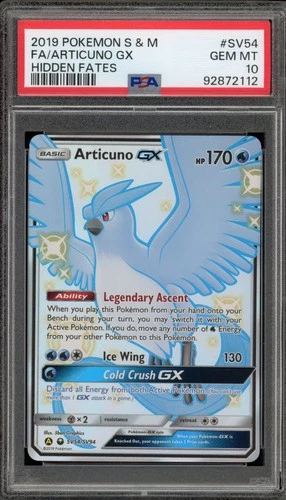Pokemon Articuno GX Celestial Storm Full Art #154 PSA 10 Gem Mint