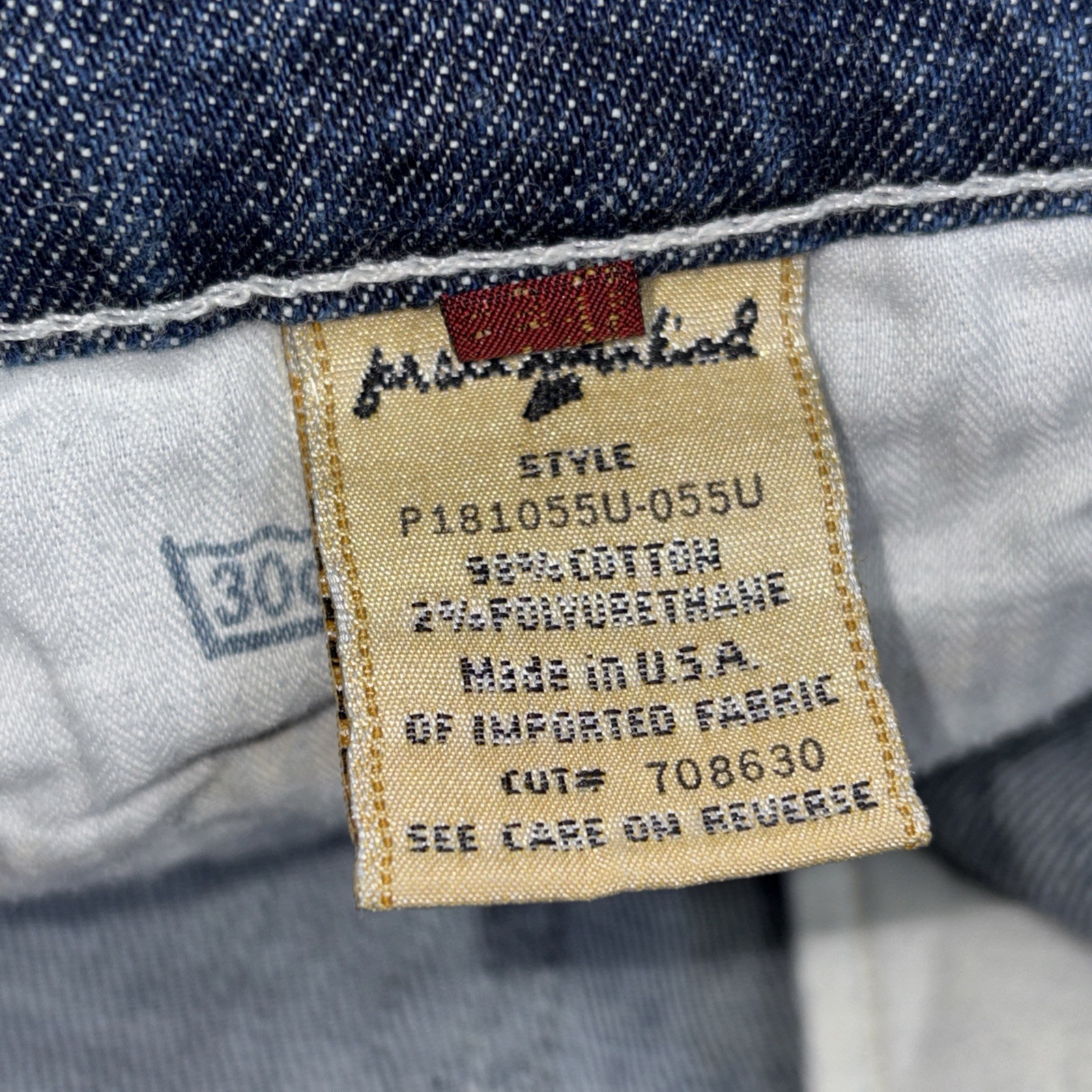 7 For All Mankind Cuffed Jean Shorts Womens Sz 30 Low-Rise Fits Waist 32 - View 5