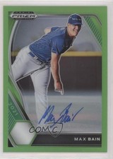 2021 Panini Prizm Draft Picks Lime Green 20/23 Max Bain #PDP210 Auto 0i1b
