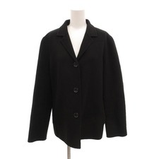 Burberrys Vintage Tailored Jacket Cashmere Wool Melton 40 Black /JS  ECG006