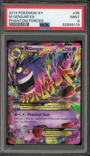 Pokemon M Gengar EX XY Phantom Forces Holo Rare #35 PSA 9 Mint