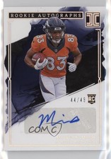 2023 Panini Impeccable Rookie Auto Silver 44/49 Marvin Mims #RA-MM Auto 0t8s