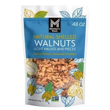 Member's Mark Natural Shelled Walnuts, 3 lbs Bulk Pack Fresh Nuts