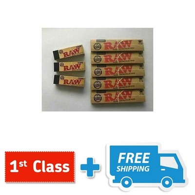 Original RAW Blättchen King Size Slim Classic unraffinierte Haut + RAW TIPS GRATIS*