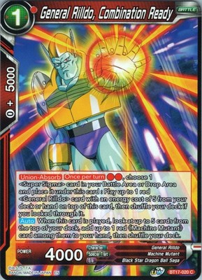 General Rilldo Combination Ready Common Ultimate Squad BT17 020 NM