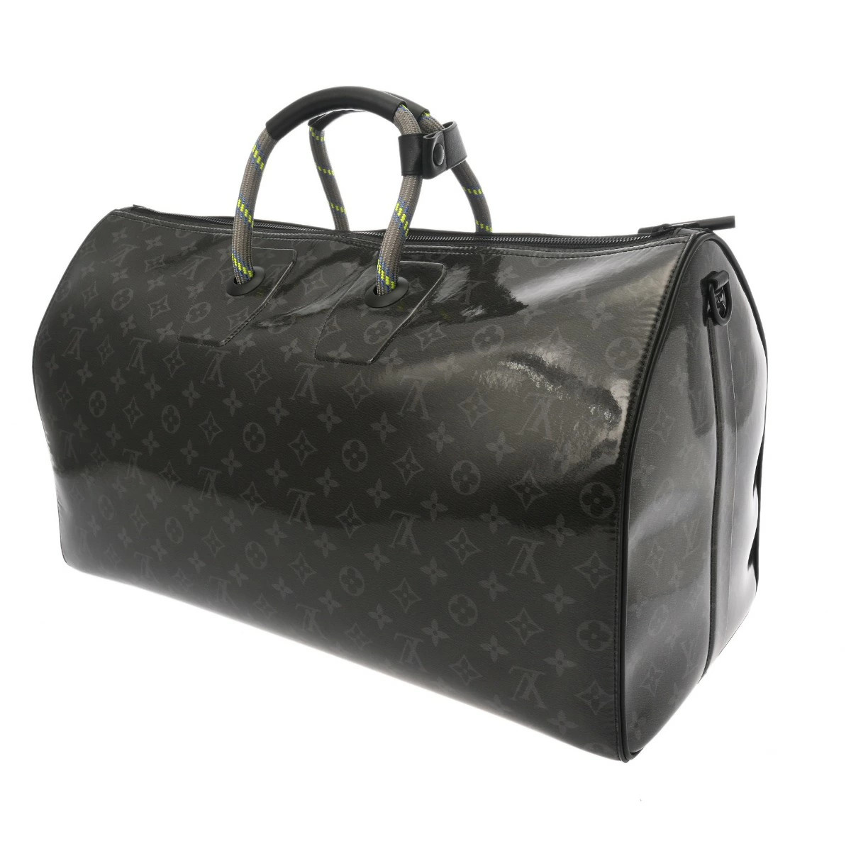 Louis Vuitton Black Eclipse Keepall Glaze Bag Bla… - image 2