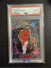 2022-23 Shaedon Sharpe Select Concourse Cosmic Prizm Psa 10