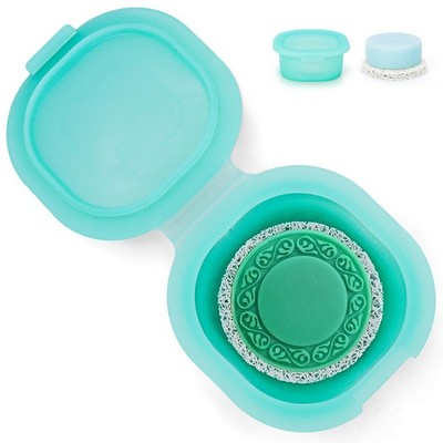 AIDIMMING Shampoo Bar Holder,Travel Soap Case is Perfect 4x4.3x1.7in, Green