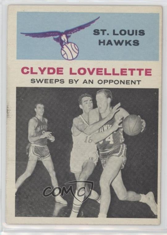 1961-62 Fleer Clyde Lovellette #58 HOF 16ez