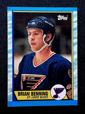 BRIAN BENNING 1989-90 TOPPS NHL HOCKEY 89-90 #86 NRMINT+        78133