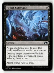 Hellish Sideswipe 90 Aetherdrift Uncommon Sorcery