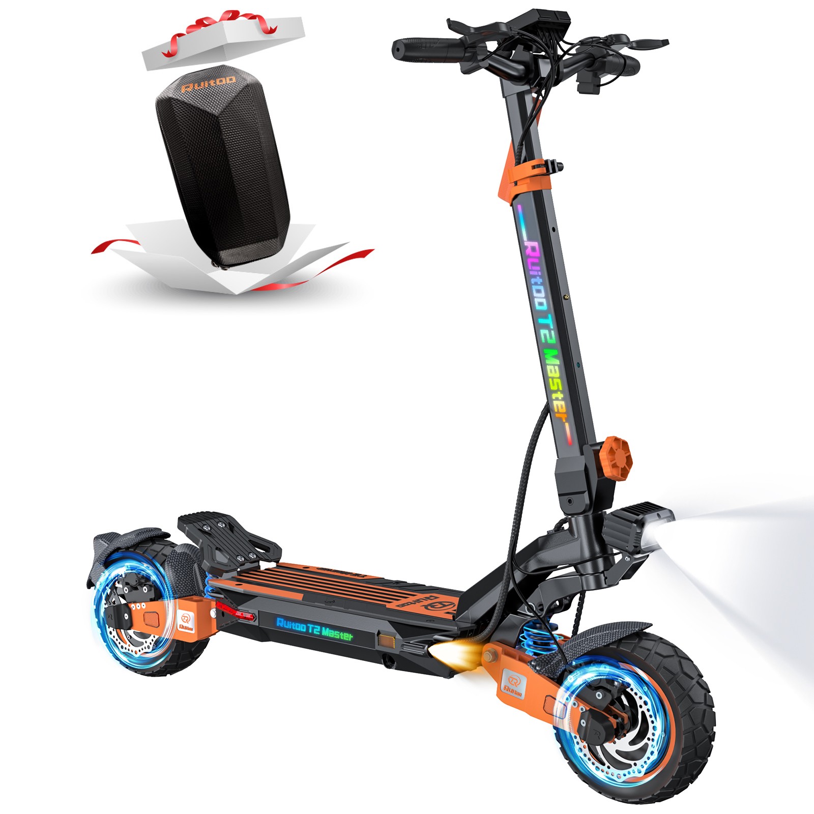 Ruitoo 3200W Dual Motor Electric Scooter Adult Foldable E-Scooter 35MPH 40 Miles