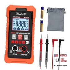 Digital Multimeter Volt Meter TRMS 4000 Counts Auto-Range NCV Voltage Orange
