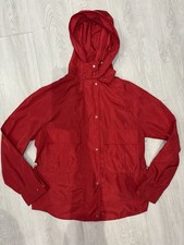 Women’s Zara Basic Red Raincoat Size 8-10