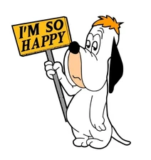 Droopy Dog Hanna Barbera Warner Bros Anime Cartoon Water Resistant Sticker