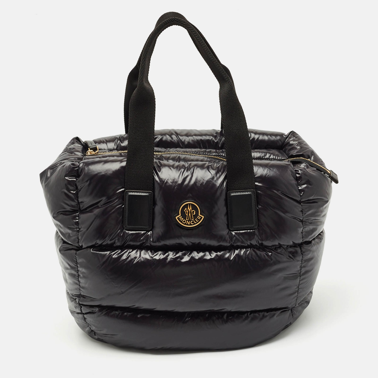 Moncler Black Waterproof Nylon Caradoc Tote Bag