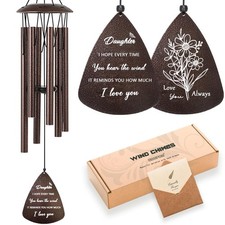 Daughter Gifts from Mom Dad, Daughter Birthday Gifts, 32" Bronze Wind Chimes ...