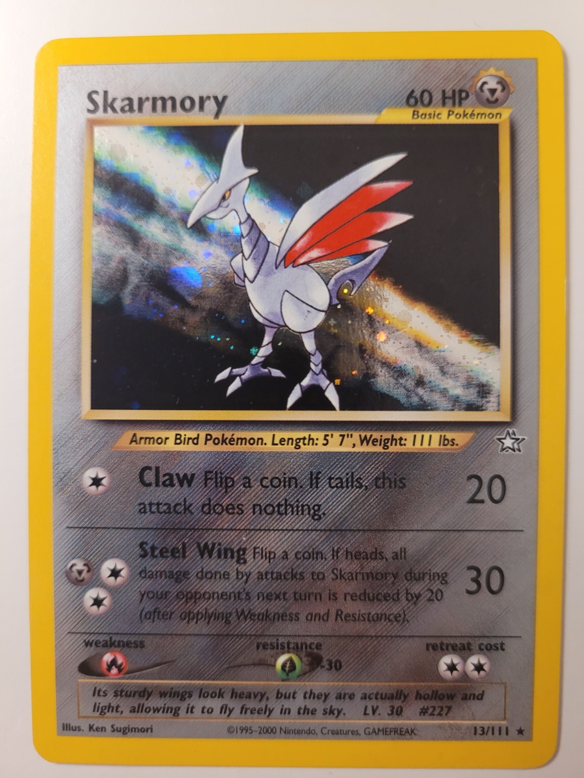 Skarmory - Pokemon Neo Genesis Holo 13/111 NM