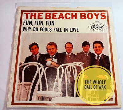 The Beach Boys - Fun, Fun, Fun / Why Do Fools Fall In Love 45 EXCELLENT 1964