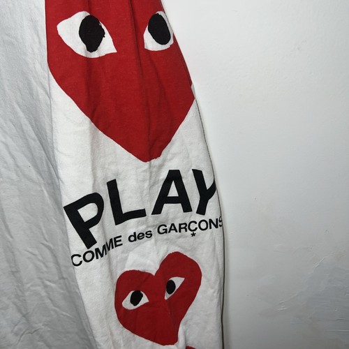 Comme Des Garçons Play CDG Big Hearts Longsleeve Hype Tee - Afbeelding 2 van 5