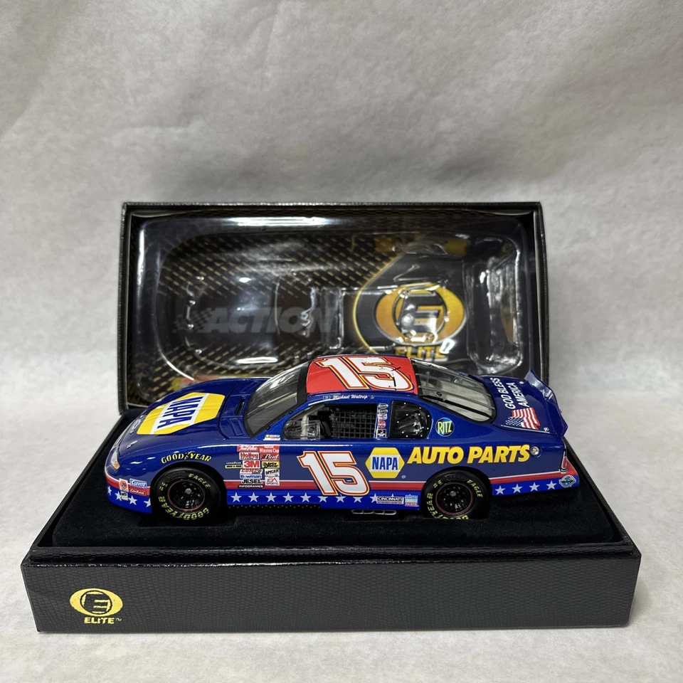 Michael Waltrip #15 Elite Napa 2002 1/24 estrellas y rayas NASCAR fundido a presión C12 Foto 2 de 4