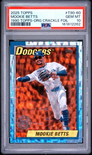 2025 TOPPS 1990 TOPPS BASEBALL #T90-60 MOOKIE BETTS 13/25 PSA 10