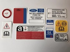 Kit decalcomanie vano motore Ford Fiesta RS Turbo