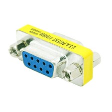 RS-232 DB9 9 Pin Female to Female F/F Gender Changer Coupler AdapterYJUS Serial