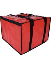 Large Red Insulated Food Delivery Bag Catering Pizza Carrier 20"x20"x14"