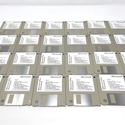 Microsoft Office Professional 4.3   Full 24-Disk Set, DMF 3.5 , Vintage Software