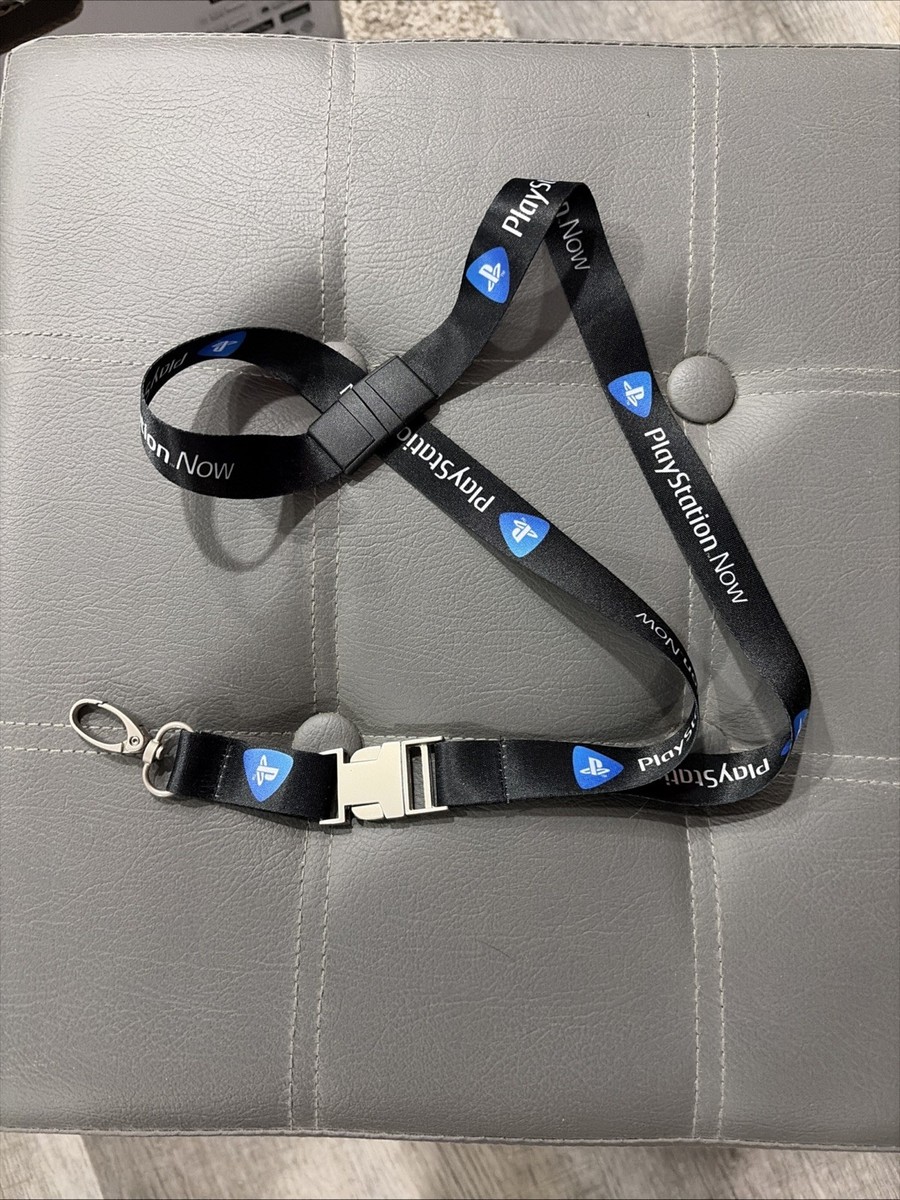 Rare Sony PlayStation Now Promotional Merch Lanyard Key ID Badge Holder