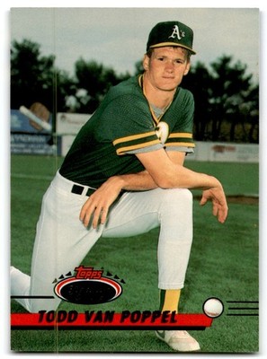 1993 Stadium Club Todd Van Poppel Oakland Athletics #48