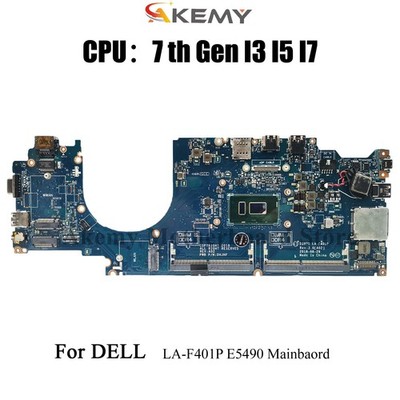 Laptop Motherboard For DELL Latitude 5490 LA-F401P I3 I5 I7 0C08DH 0M71FV 0NJFT2