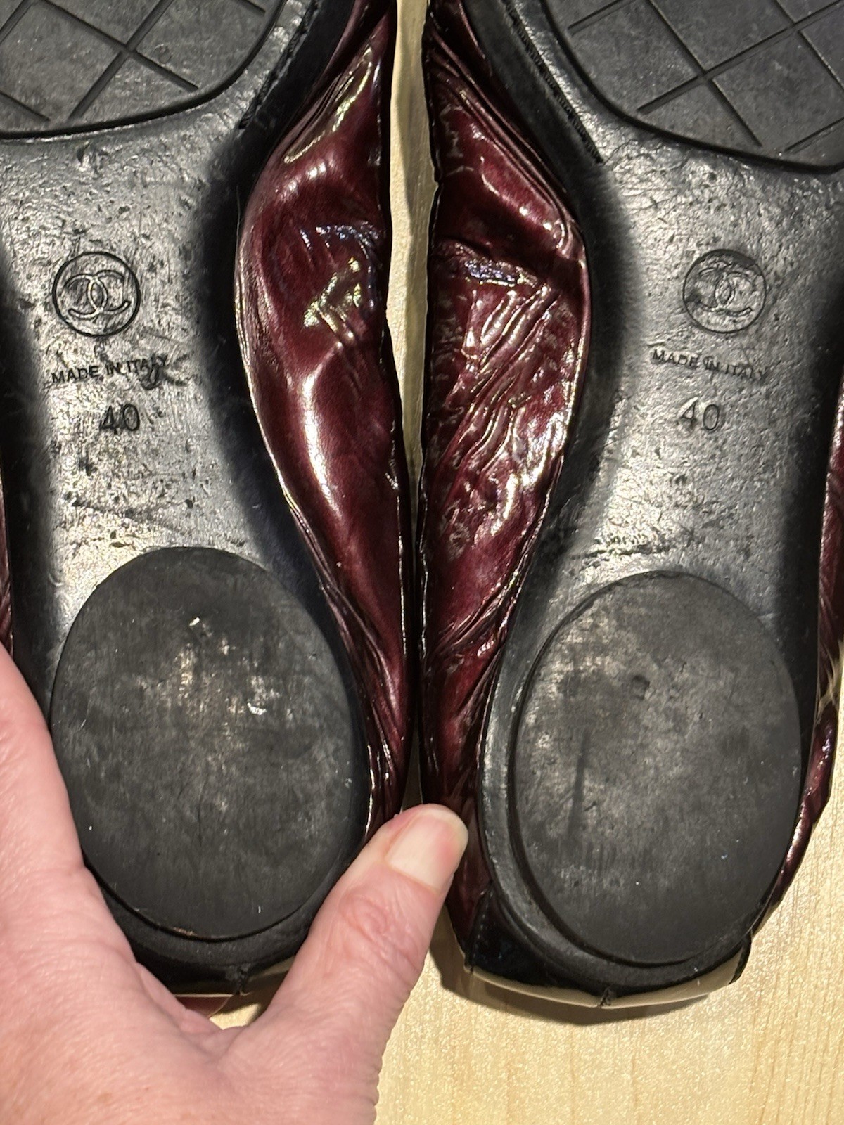 Authentic Chanel Women’s Interlocking CC Logo Sli… - image 8