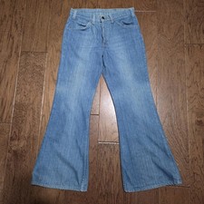 Vtg 70s Levi's 663 Orange Tab Bell Bottom Flare Jeans 30x29 Fits 29x29 USA