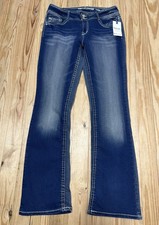 WallFlower The Luscious Curvy Fit Embroidered Bootcut Jeans Women's New Sz 11 L