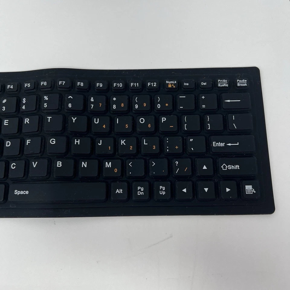 Teclado Flexible Silicona Impermeable Bluetooth Portátil y Plegable Foto 3 de 4