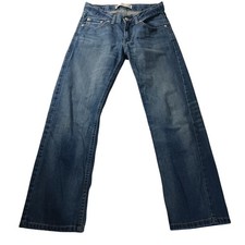 Levi's 505 Boys Youth 12 Regular Fit Straight Leg Blue Jeans Classic Denim